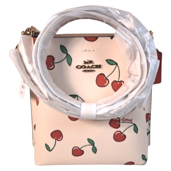 Coach CHERRY MOLLIE Bucket CHALK MULTI Purse Handbag Crossbody NWT NEW Bag Gift - Picture 5 of 14